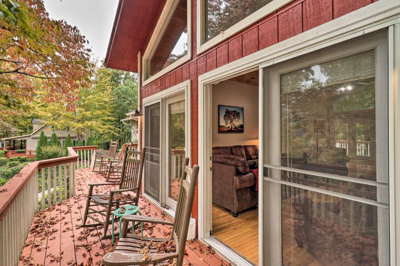 Rustic Red Cabin With Deck In Maggie Valley Club! Εξωτερικό φωτογραφία