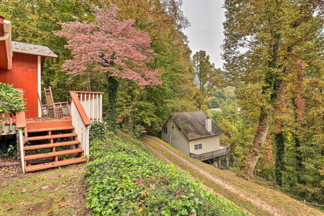 Rustic Red Cabin With Deck In Maggie Valley Club! Εξωτερικό φωτογραφία